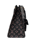 ルイ・ヴィトン LOUIS VUITTON オンザゴーMM M46154 ブラック×ピンク ゴールド金具 モノグラム・フォール・フォー・ユー レディース トートバッグ