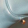 エルメス HERMES リンディ30 ▢K刻 ブルー トリヨン レディース ショルダーバッグ