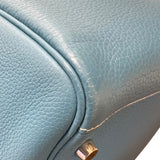 エルメス HERMES リンディ30 ▢K刻 ブルー トリヨン レディース ショルダーバッグ