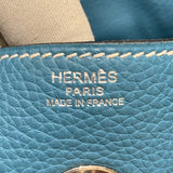 エルメス HERMES リンディ30 ▢K刻 ブルー トリヨン レディース ショルダーバッグ