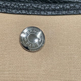 エルメス HERMES ガーデンパーティPM A刻 トレンチ・ブラック トワル・ネゴンダ レディース トートバッグ