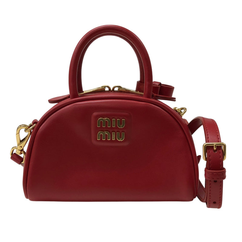 MIU MIU レッド パーティーバッグ MIU MIU レッド パーティーバッグの