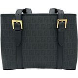 フェンディ FENDI ズッキーノハンドバッグ 8BH237 ブラック コーティングキャンバス レディース ハンドバッグ