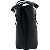 フェンディ FENDI ズッキーノハンドバッグ 8BH237 ブラック コーティングキャンバス レディース ハンドバッグ