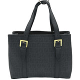 フェンディ FENDI ズッキーノハンドバッグ 8BH237 ブラック コーティングキャンバス レディース ハンドバッグ