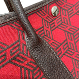エルメス HERMES ガーデンパーティTPM T刻印 レッド マロン トワルソー アッシュブッフル レディース ハンドバッグ