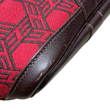 エルメス HERMES ガーデンパーティTPM T刻印 レッド マロン トワルソー アッシュブッフル レディース ハンドバッグ