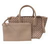ボッテガ・ヴェネタ BOTTEGA VENETA ミニ カバ 781670 ピンク ラムレザー レディース ハンドバッグ