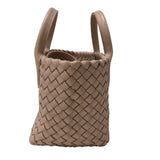 ボッテガ・ヴェネタ BOTTEGA VENETA ミニ カバ 781670 ピンク ラムレザー レディース ハンドバッグ