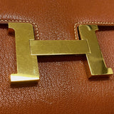 エルメス HERMES コンスタンス25 □C刻 ブリック ゴールド金具 シェーブル レディース ショルダーバッグ