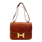 エルメス HERMES コンスタンス25 □C刻 ブリック ゴールド金具 シェーブル レディース ショルダーバッグ