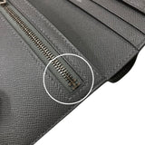 エルメス HERMES ベアンコンパクト W刻 グリメイヤー シルバー金具 マダム ユニセックス 二つ折り財布