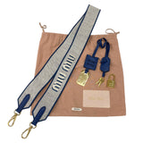 ミュウミュウ miu miu アルカディ スモール 5BB123 ブルー ヴィッテロダイノレザー レディース ハンドバッグ ショルダーバッグ