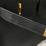 エルメス HERMES オータクロア32 □A刻 ブラック ゴールド金具 アルデンヌ レディース ハンドバッグ