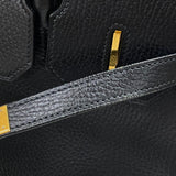 エルメス HERMES オータクロア32 □A刻 ブラック ゴールド金具 アルデンヌ レディース ハンドバッグ