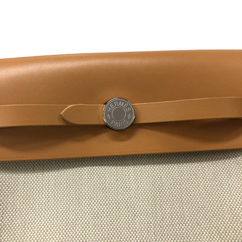 エルメス HERMES エールバッグジップミニ K刻印 ベージュ・ナチュラル