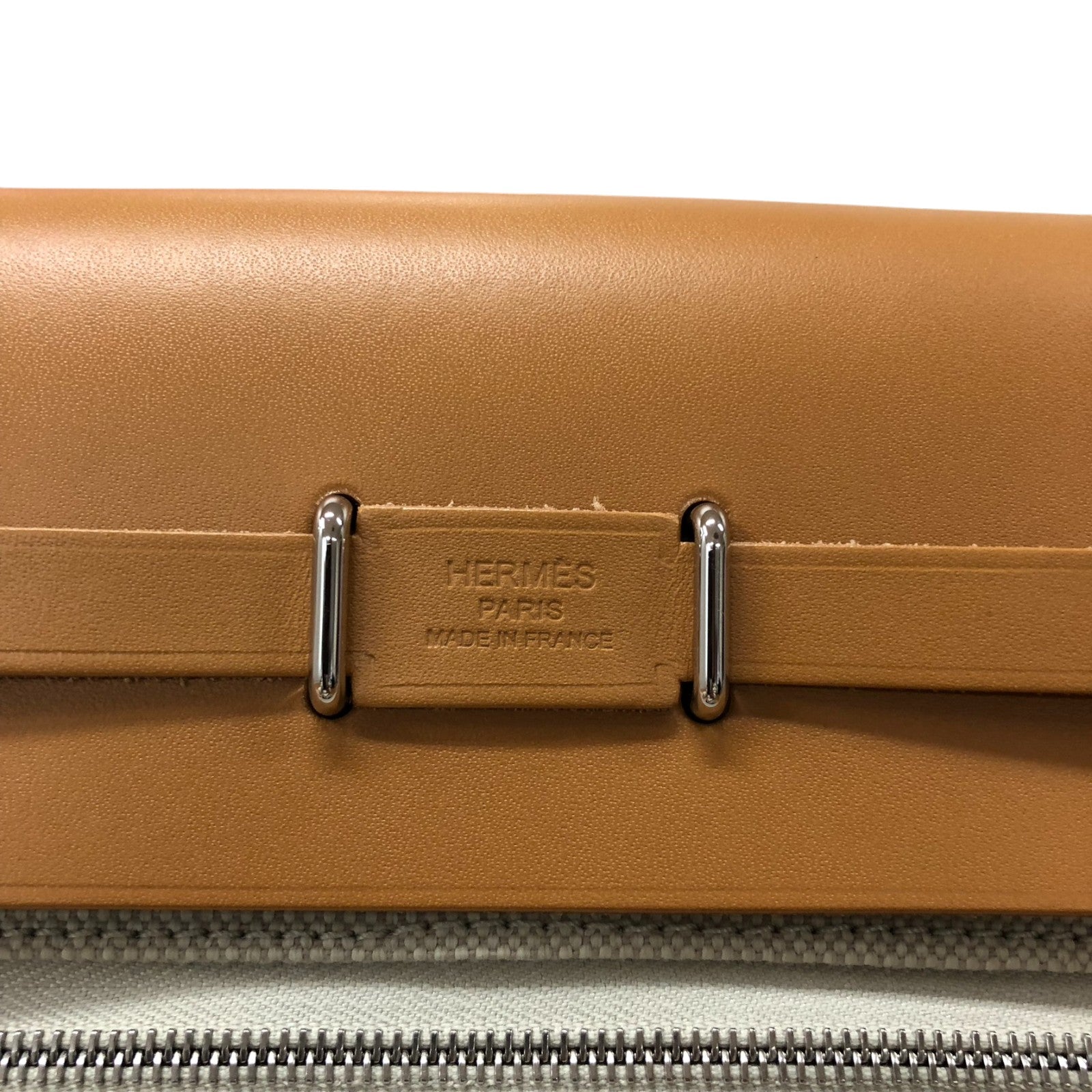 エルメス HERMES エールバッグジップミニ K刻印 ベージュ・ナチュラル