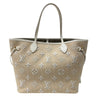 ルイ・ヴィトン LOUIS VUITTON ネヴァーフルMM LV バイ・ザ・プール M22839 ベージュ×ホワイト コットン レディース トートバッグ