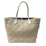 ルイ・ヴィトン LOUIS VUITTON ネヴァーフルMM LV バイ・ザ・プール M22839 ベージュ×ホワイト コットン レディース トートバッグ