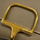 エルメス HERMES デッラカヴァッレリア ミニ B刻 エトゥープ ゴールド金具 エプソン レディース ショルダーバッグ