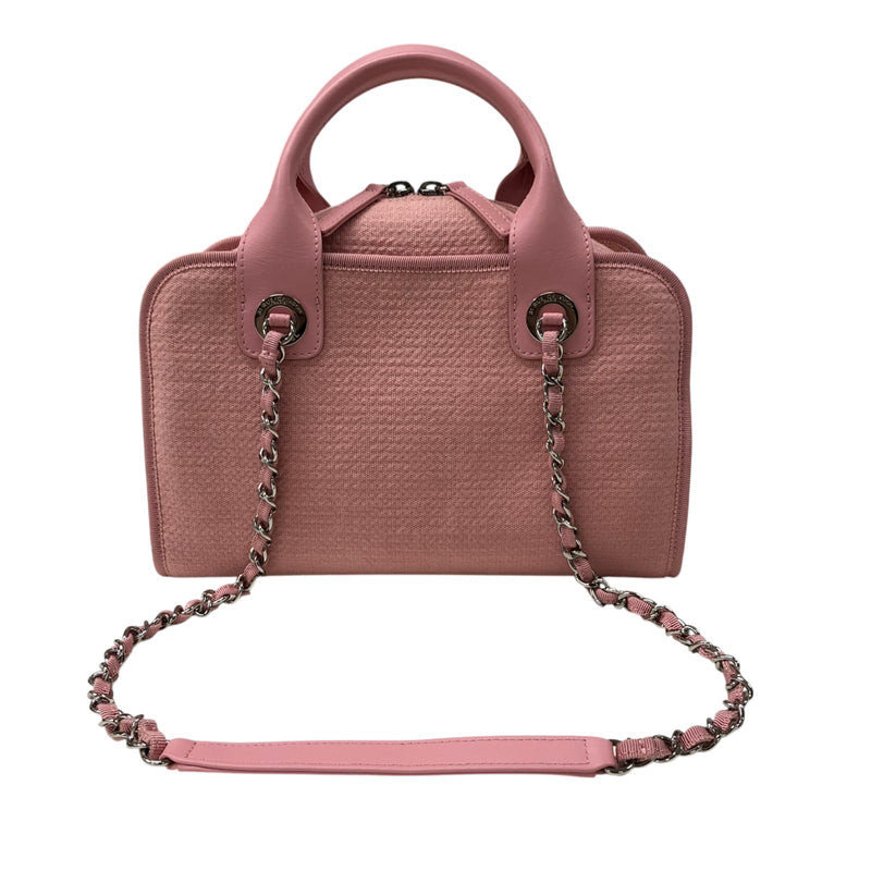 シャネル CHANEL ドーヴィル ボーリングバッグ A92749 ピンク シルバー