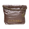 シャネル CHANEL CHANEL22ミニバッグ AS3980 メタリックピンク ゴールド金具 シャイニーカーフ レディース ショルダーバッグ