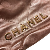 シャネル CHANEL CHANEL22ミニバッグ AS3980 メタリックピンク ゴールド金具 シャイニーカーフ レディース ショルダーバッグ