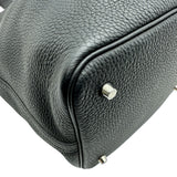 エルメス HERMES ピコタンロックMM Y刻印 ブラック シルバー金具 トリヨン レディース ハンドバッグ
