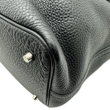 エルメス HERMES ピコタンロックMM Y刻印 ブラック シルバー金具 トリヨン レディース ハンドバッグ