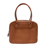 エルメス HERMES プリュム20 K刻 ゴールド シルバー金具 スイフト レディース ハンドバッグ