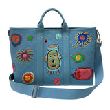 ルイ・ヴィトン LOUIS VUITTON ウィークエンド・トート 草間彌生 M21717 ブルー トリヨンレザー ユニセックス トートバッグ