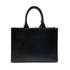 プラダ PRADA エンボスロゴ トートバッグ 1BA376 ブラック レザー レディース ハンドバッグ ショルダーバッグ