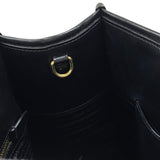 プラダ PRADA エンボスロゴ トートバッグ 1BA376 ブラック レザー レディース ハンドバッグ ショルダーバッグ