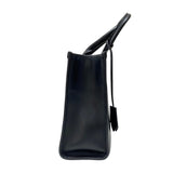 プラダ PRADA エンボスロゴ トートバッグ 1BA376 ブラック レザー レディース ハンドバッグ ショルダーバッグ