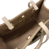 ルイ・ヴィトン LOUIS VUITTON オンザゴーMM M46060 カーキ モノグラム・アンプラントレザー レディース トートバッグ