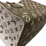 ルイ・ヴィトン LOUIS VUITTON オンザゴーMM M46060 カーキ モノグラム・アンプラントレザー レディース トートバッグ