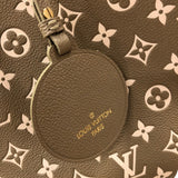 ルイ・ヴィトン LOUIS VUITTON オンザゴーMM M46060 カーキ モノグラム・アンプラントレザー レディース トートバッグ