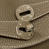 エルメス HERMES リンディ26 W刻 エトゥープ シルバー金具 トリヨンクレマンス レディース ショルダーバッグ