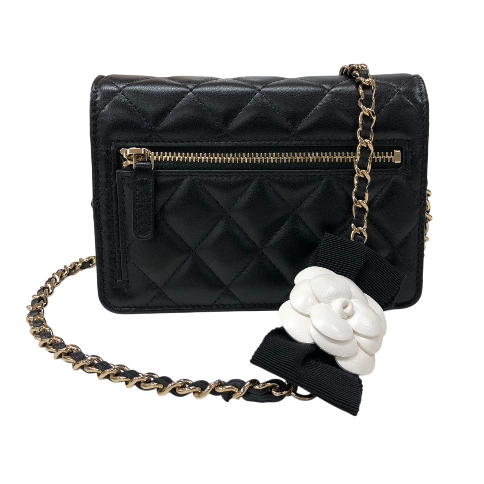 シャネル CHANEL マトラッセ ミニ チェーンウォレット AP1649　31番台 ブラック ゴールド金具 ラムスキン ラムスキン レディース ショルダーバッグ シャネル CHANEL マトラッセ ミニ チェーンウォレット AP1649 31番台