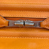 エルメス HERMES サックアンヴィ36 ▢J刻印 オレンジ/シルバー金具 エプソン レディース ハンドバッグ
