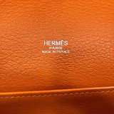 エルメス HERMES サックアンヴィ36 ▢J刻印 オレンジ/シルバー金具 エプソン レディース ハンドバッグ