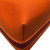 エルメス HERMES ブリッドアブラックGM オレンジ シルバー金具 トワル レディース ハンドバッグ