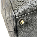シャネル CHANEL マトラッセ ボストンバッグ A20997 8番台 ブラック ゴールド金具 キャビア レディース ハンドバッグ