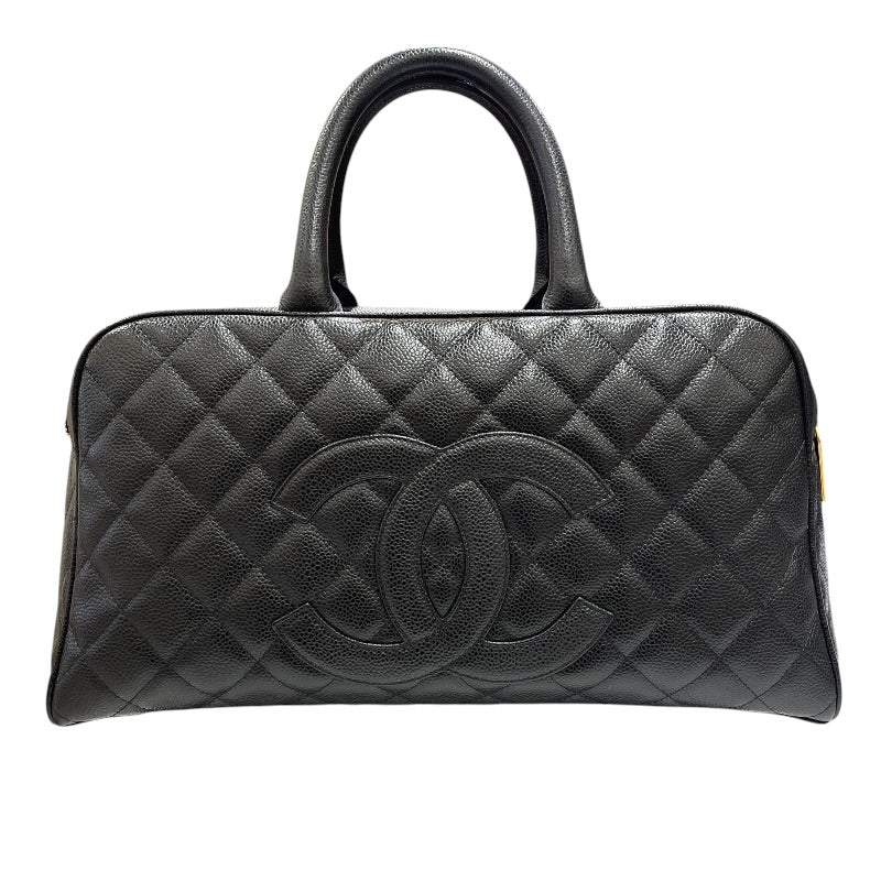 シャネル CHANEL マトラッセ ボストンバッグ A20997 8番台 ブラック
