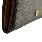 ルイ・ヴィトン LOUIS VUITTON ポルト モネ・ビエトレゾール M61730 ブラウン モノグラム レディース 二つ折り財布