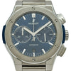 ウブロ HUBLOT クラシック フュージョン チタニウム クロノグラフ ブルー ブレスレット 520.NX.7170.NX ブルー チタン 自動巻き メンズ 腕時計