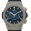 ウブロ HUBLOT クラシック・フュージョン クロノグラフ チタニウム ディープブルー 521.NX.6670.LR.JPN18 マットブルー チタン 自動巻き メンズ 腕時計
