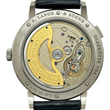 ランゲ＆ゾーネ A.LANGE&SOHNE サクソニア ムーンフェイズ 384.029（LSLS3843AV) ブラック ホワイトゴールド 自動巻き メンズ 腕時計