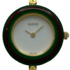 グッチ GUCCI チェンジベゼル 11/12.2 ホワイト ゴールドプレーテッド クオーツ レディース 腕時計