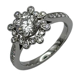 ハリーウィンストン HARRY WINSTON ウィンストンブロッサムエンゲージメントリング プラチナ Pt950 ジュエリー